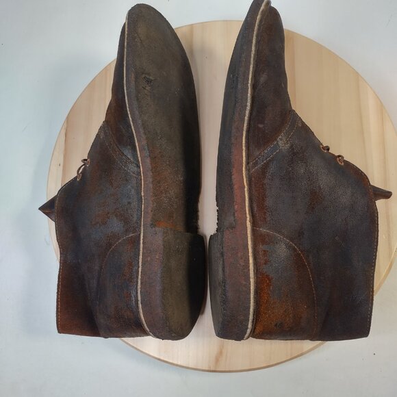 Clarks Originals Distressed Brown Leather Chukka Boots Men US 11M main image 7